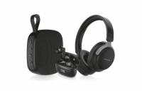 ALIGATOR AUDIO COMBO 3v1 Bluetooth sluchátka + repro sada, černá