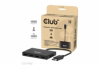 Club3D hub MST (Multi Stream Transport) DisplayPort 1.4 na 4x DisplayPort, Quad monitor, 4x 4K30Hz, 8K30Hz