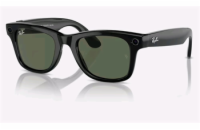 Meta Ray-Ban Wayfarer, AI brýle, Shiny Black, G15 Green