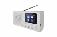 Přenosné rádio EMOS E0091 s Bluetooth, DAB/ DAB+/ FM, bílé