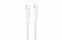 Belkin BOOST CHARGE PRO USB-C/USB-C kabel 240W, 3m, bílý - odolný