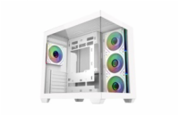 Cooler Master case Elite 681, ATX, Průhledná bočnice, 4x 120mm ARGB Fan, Bílá