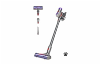 BAZAR - Dyson V8 Advanced silver/nickel tyčový vysavač - Poškozený obal (Komplet)