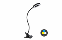 ECOLITE LED stolní lampa dotyková MILA 8W, volba teploty světla, stmívatelná, černá, USB kabel, LU15A-CR