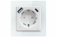 IMMAX NEO SMART chytrá vnitřní zásuvka Nexa bez kolíku (typ F)/ 16A/ 1x USB/ 1x USB-C/ PD 20W/ Wi-Fi/ LIDL/ TUYA