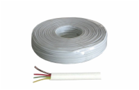 Vodič telefonní 4 žilový bílý,100m
