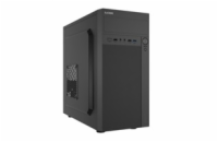 BAZAR - 1stCOOL skříň STEP Premium, micro tower, AU, USB 3.0, USB-C, 1x 120mm + 1x 80mm Fan, černá, poškozený obalb