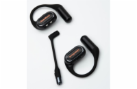 OpenRock Link 20 – Sportovní otevřená bezdrátová sluchátka, odpojitelný mikrofon, Bluetooth, černá