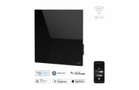 AENO GH12s Quadro Chytré Topení, infrared + konvekce, tvrzené sklo, 500W, 50x50cm, Černá