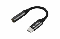 Adaptér YENKEE YTC 102 USB-C / JACK 3,5mm (pro poslech hudby)