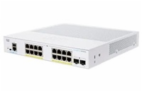 BAZAR - Cisco switch CBS350-16FP-2G-EU (16xGbE,2xSFP,16xPoE+,240W,fanless) - REFRESH - rozbaleno
