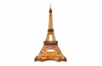 RoboTime 3D Dřevěné puzzle Rolife Noc Eiffelovy věže svítící