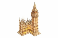 RoboTime dřevěné 3D puzzle hodinová věž Big Ben svítící