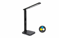 ECOLITE LED stolní lampa dotyková WEST 8W, volba teploty světla, stmívatelná, černá, USB, LU19AC-CR