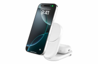 Belkin UltraCharge™ Qi2 25W 2v1 Magnetická nabíječka pro iPhone/AirPods, s USB-C, bílá