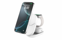 Belkin UltraCharge™ Qi2 25W 3v1 Magnetická nabíječka pro iPhone/Apple Watch/AirPods, bílá