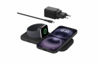 Belkin BOOST CHARGE™ PRO Qi2 2v1 Bezdrátová skládací cestovní podložka pro iPhone/Apple Watch/AirPods, černá