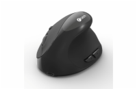 C-TECH myš VEM-17, vertikální, Dual mode, bezdrátová, BT5.0 + 2,4GHz, 1600DPI, černá