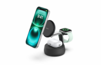 Belkin UltraCharge™ PRO Qi2 25W 3v1 Magnetická nabíječka pro iPhone/Apple Watch/AirPods, tmavě šedá