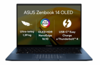 Notebook Asus Zenbook 14 OLED UX3402VA-OLED465W  Notebook - 14 palců, 16 GB, Intel Core i7-13700H 2.40 GHz, 1 000 GB NVMe SSD, Windows 11 Home, 2880 x 1800 px, Intel Iris Xe Graphics, Bluetooth, WIFI