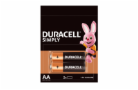 Duracell AA alkalické baterie LR6/MN1500, 1.5V - 2 ks Duracell AA alkalické baterie LR6/MN1500 poskytují spolehlivý a stabilní výkon pro každodenní elektroniku. Jsou ideální do ovladačů, hraček, přís