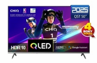 BAZAR - CHiQ U50QST TV 50", UHD, QLED, ultratenká, Google TV, DLG 120 Hz, Dolby Audio, Frameless, metalická - Poškozený
