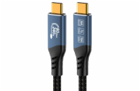 PremiumCord USB4™ Version2.0 80Gbps 16K@60Hz 240W Thunderbolt 3 a 4 kabel 0,8m