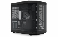 HYTE skříň Y70 Pitch Black / levé a přední sklo / Riser PCIe 4.0 / bez zdroje / 1x USB-C / 2x USB-A