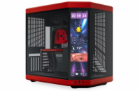 HYTE skříň Y70 Touch Infinite Black Cherry / 14,9" dotykový displej / levé a přední sklo / Riser PCIe 4.0 / bez zdroje /