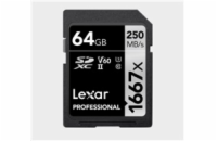 Lexar SDXC Pro 1667X UHS-II U3 R250/W120 (V60) 64GB