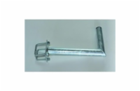 Držák antény na balkón s hranatým zábradlím, žárový zinek, délka 35cm