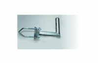 Držák antény na stožár do průměru 150mm s vinklem, žárový zinek, délka 20cm