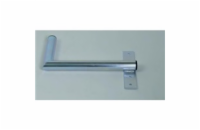 Držák antény na zeď u okna s pásem, pravé uchycení, galvanický zinek, délka 40cm