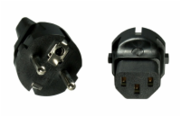 PremiumCord Adaptér CEE 7/7 male na IEC C13 female, napětí 230V, 10A