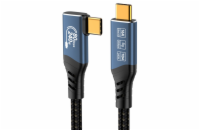 PremiumCord USB4 Version2.0 80Gbps 16K@60Hz 240W Thunderbolt 3 a 4 kabel zahnutý 1,2m