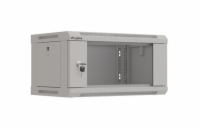 LANBERG RACKOVÁ SKŘÍŇ 19" NÁSTĚNNÁ 4U/540X350 (FLAT PACK) S PROSKLENÝMI DVEŘMI ŠEDÁ