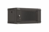 LANBERG RACKOVÁ SKŘÍŇ 19" NÁSTĚNNÁ 4U/540X350 (FLAT PACK) S PROSKLENÝMI DVEŘMI ČERNÁ