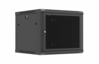 LANBERG NÁSTĚNNÁ INSTALAČNÍ SKŘÍŇ 19" 9U 600X600 ČERNÉ PERFOROVANÉ DVEŘE (PLOCHÉ BALENÍ)