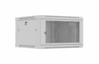 LANBERG NÁSTĚNNÁ INSTALAČNÍ SKŘÍŇ 19" 6U 600X600 ŠEDÉ PERFOROVANÉ DVEŘE (PLOCHÉ BALENÍ)