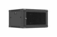 LANBERGNÁSTĚNNÁ INSTALAČNÍ SKŘÍŇ 19" 6U 600X600 ČERNÉ PERFOROVANÉ DVEŘE (PLOCHÉ BALENÍ)