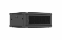 LANBERG NÁSTĚNNÁ INSTALAČNÍ SKŘÍŇ 19" 4U 600X600 ČERNÉ PERFOROVANÉ DVEŘE (PLOCHÉ BALENÍ)