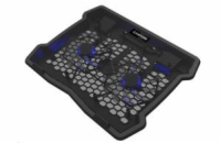 CANYON Chladící podstavec NS03 pro notebook 10-15.6", LED podsvícení, 2x ventilátor, 340x265x30mm