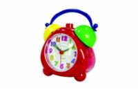 TechnoLine Modell K red dětský budík, analogový, řízený krystalem, tichý chod, pestrobarevný