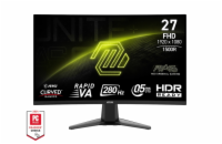 MSI MAG 276CXF Gaming monitor 27" zakřivený Rapid VA/FHD/280Hz/0,5ms/2xHDMI/DP/černá