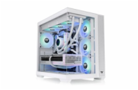 THERMALTAKE Case View 380 TG ARGB, ATX, Průhledná bočnice, 4x 120mm ARGB Fan, bílá