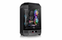 THERMALTAKE Case The Tower 300, mATX, Průhledná bočnice, 2x 140mm Fan, černá