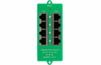 MaxLink Gigabitový 4-portový PoE panel, 802.3af/at