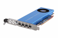AMD Radeon Pro WX 3200 4GB Profesionální grafická karta AMD Radeon Pro WX 3200 s 4?GB GDDR5 paměti, 640 stream procesory a 4× mini DisplayPort výstupy. Navržena pro technické aplikace, CAD a profesio
