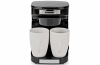 NEDIS Butler kávovar/ na dva šálky/ kapacita 0,25 l/ automatické vypnutí/ černý