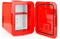 NEDIS Melissa přenosná mini lednička/ objem 4 litry/ chlazení 8 - 18 °C/ AC 100 - 240 V / 12 V/ spotřeba 48 W/ červená